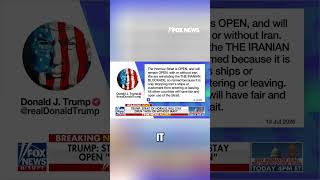 BREAKING: Trump makes MAJOR announcement on Iranian blockade #shorts #foxnews #trump #iran