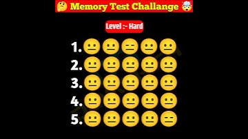 Memory Test 🤯 || Find The Odd Emoji Out || Emoji Puzzle Quiz || part 22 || #shorts #quiztime