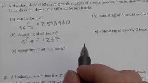 Math 30-2 Permutations and Combinations Review #23