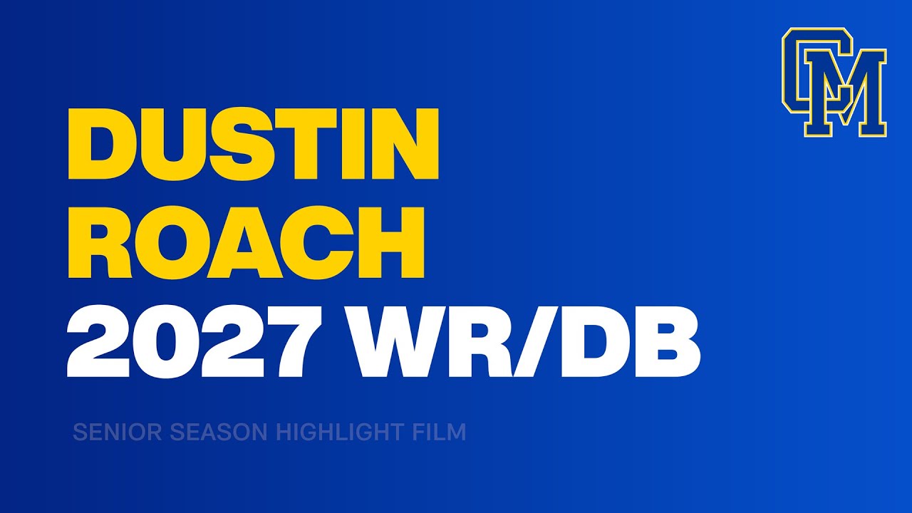 Dustin Roach - Sophomore Season Highlights - YouTube