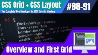 Overview and First Grid - CSS Grid - Step 88-91 - The Complete Web Developer in 2021: ZTM