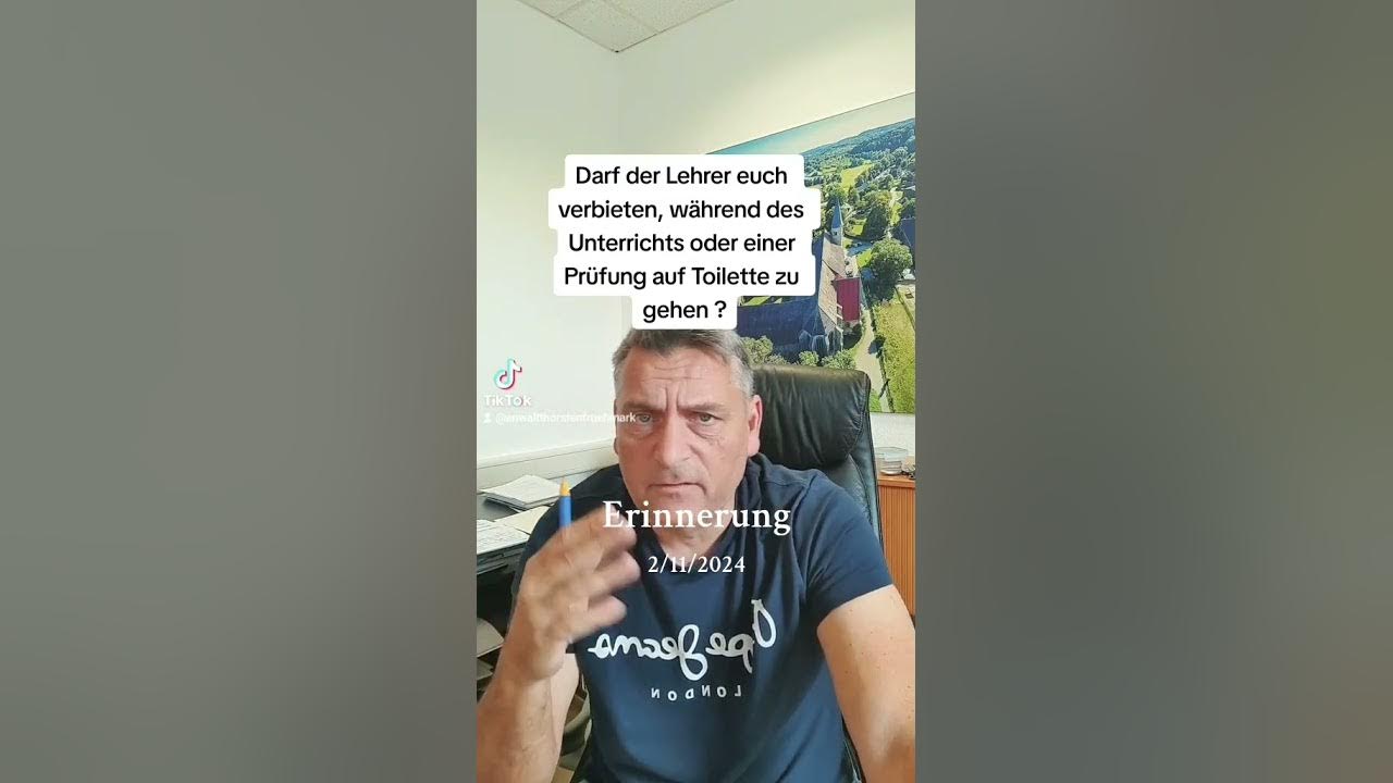 Dürfen Lehrer Schüler Verbieten Aufs Klo Gehen Darf der Lehrer dem Schüler verbieten, während des Unterrichts auf