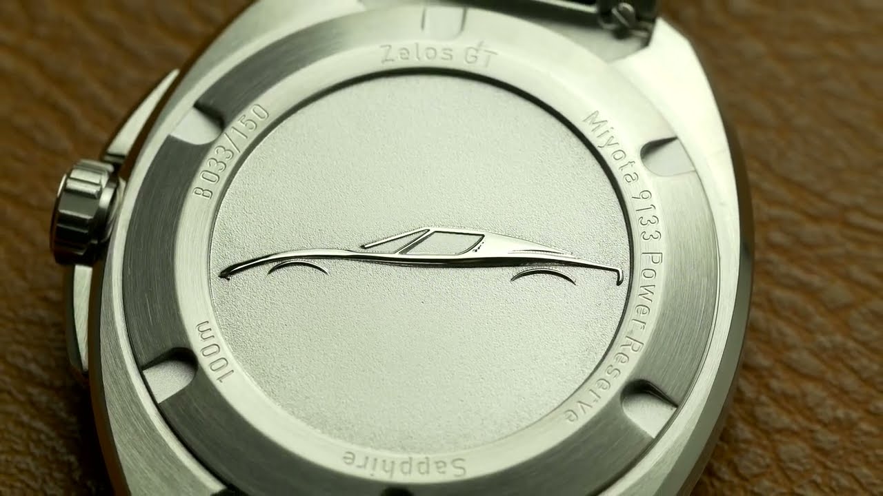 Zelos GT - racing cars inspired retro sports watch - YouTube