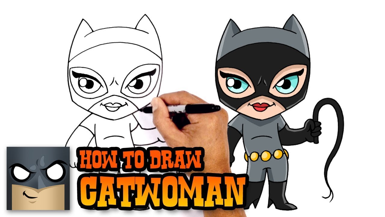 How To Draw Catwoman Easy - Draw easy