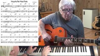 Violets For Your Furs - Jazz guitar &amp; piano cover ( Matt Dennis )