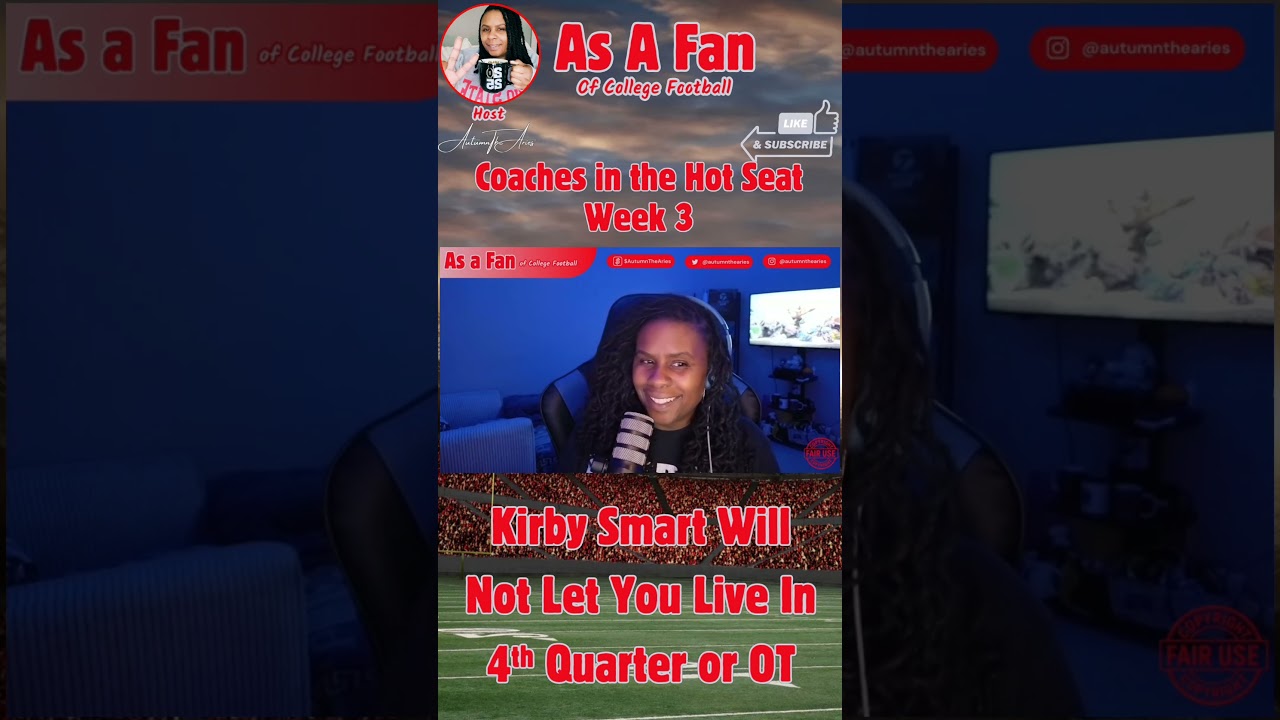 Georgia's Kirby Smart owns the 4th quarter | As A Fan of #CFB Georgia's Kirby Smart owns the 4th quarter | As A Fan of #CFB