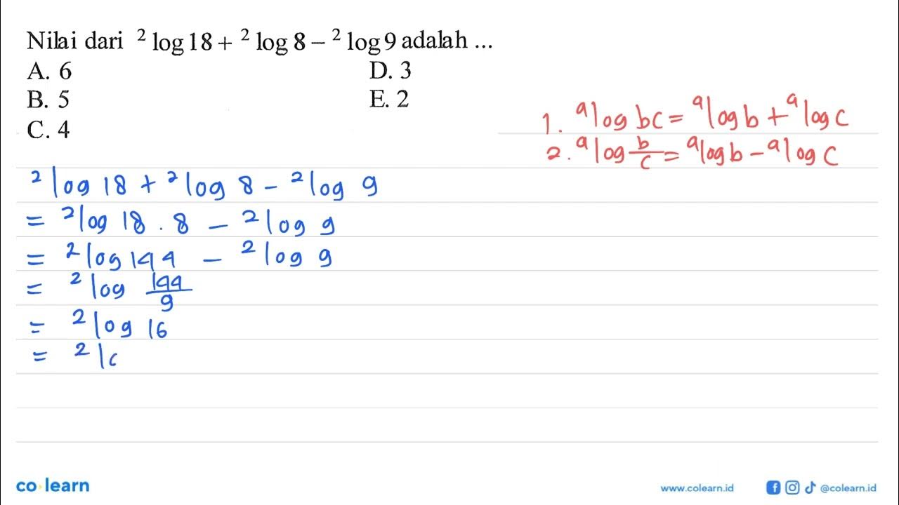 nilai-dari-2-log-18-2-log-8-2-log-9-adalah-youtube