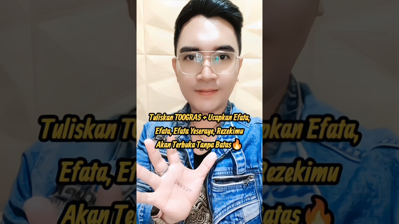 Tuliskan kata TOOGRAS + Ucapkan Efata, Efata, Efata Yeseraye, Rezekimu Akan Terbuka Tanpa Batas🔥