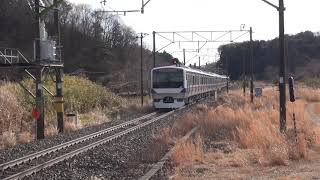 東北本線 白坂駅 E531系K408編成 KY出場 2019.02.21