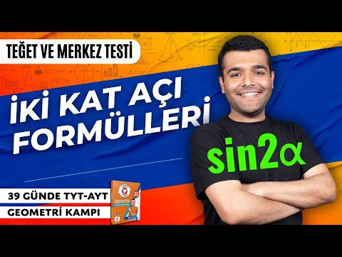 📙İki Kat Açı Formülleri  - Teğet ve Merkez Testi🔴AYT Geometri Kampı🟨34.GÜN 📌İlhan Hoca