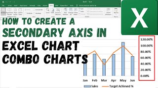 how to create a secondary axis in excel chart || combo charts