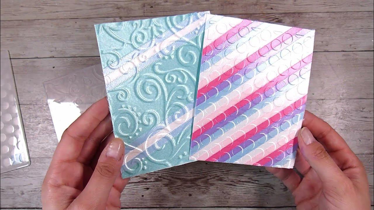 🎀Embossing Folders With Ribbon???🎀 YouTube