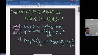 【Maths Analysis I Lecture 22】Continuity implies Integrability | Nge Kie Seng 20240612