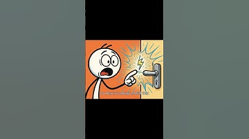 Why Do Door Handles Zap Us? The Shocking Science of Static Electricity (Part 1) #science #electric