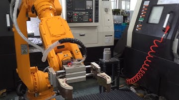 6 axis industrial robot for CNC machine feeding