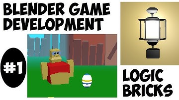 Blender Game Development #1 (Logic Bricks, blender game engine)