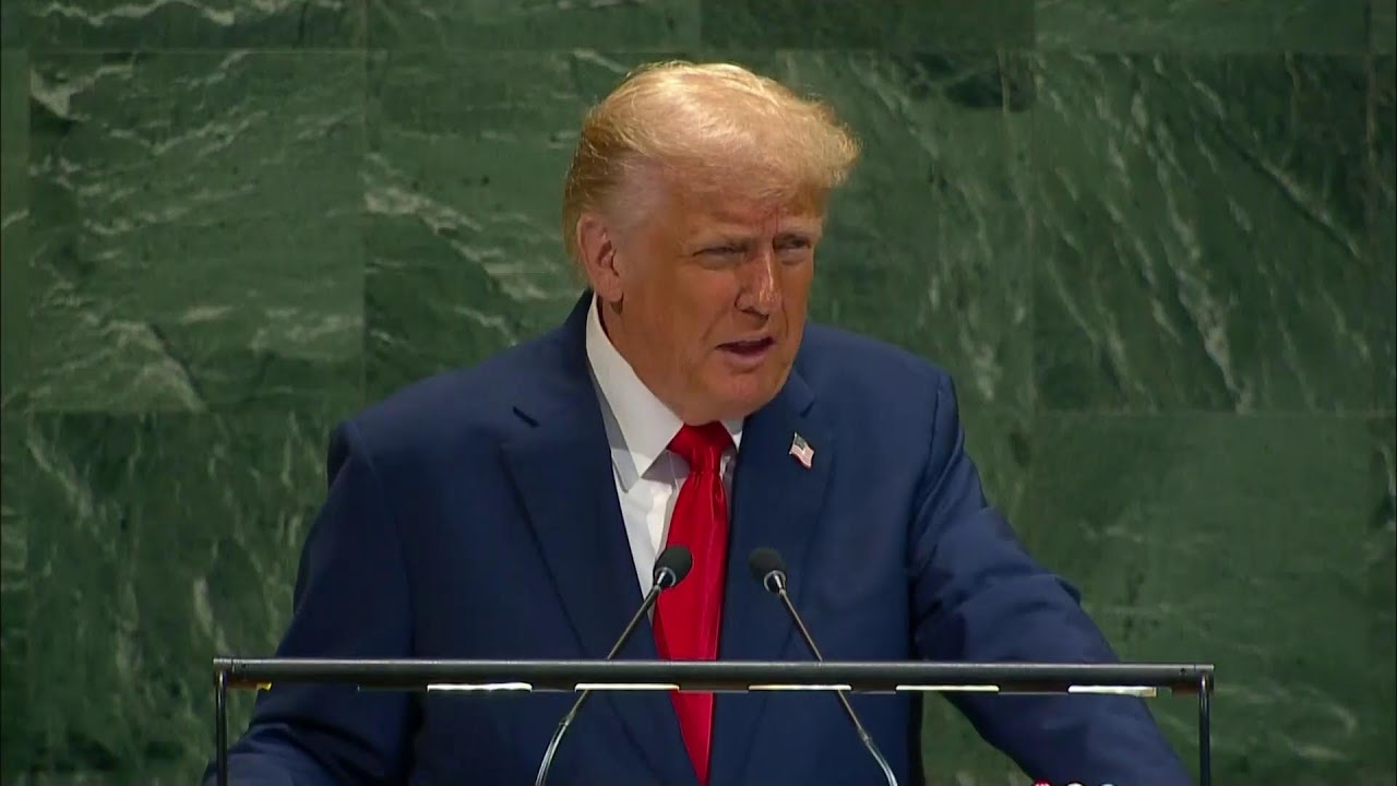 سخنرانی دونالد ترمپ، رییس جمهور ایالات متحدۀ امریکا، در مجمع عمومی سازمان ملل متحد
