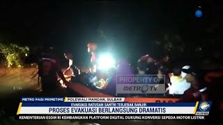 Basarnas Polewali Mandar evakuasi santri Ahlul Quran yang terjebak banjir