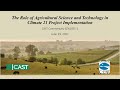 Cast webinar  the role of agricultural science and technology in climate 21 project implementation