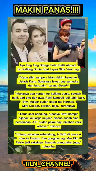 VIRAL...Ayu tingting di tuduh pelet raffi ahmad.. #ayutingting #ayutingtingviral #raffiahmad #shorts