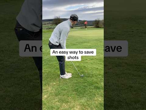 An easy way to save shots in golf #golf #golfer #golfing #golfswing #golftips #chipping