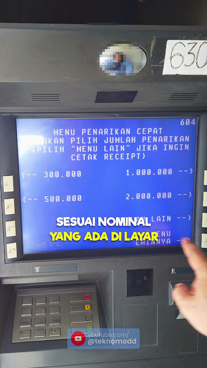 TERNYATA BEGINI, CARA CEPAT AMBIL UANG DI ATM BRI !!
