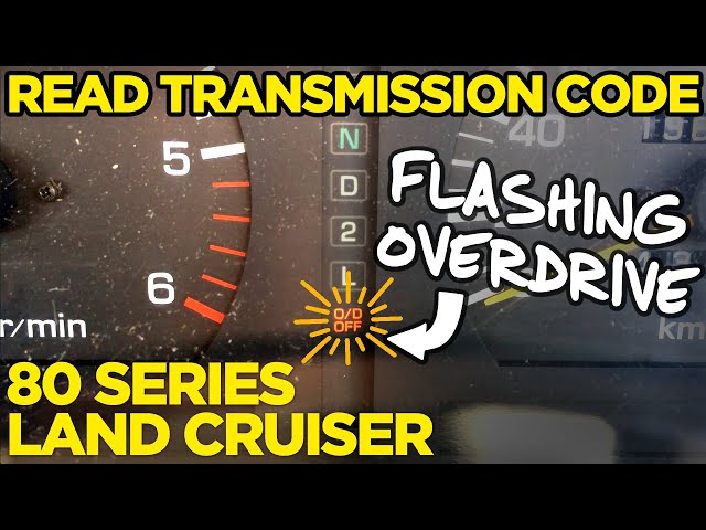 How To Read Transmission Code with Flashing Overdrive Light, 80