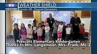 Bill Rentschler and the Weather Shield visit Prescott Elementary