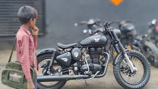 Royal Enfield classic 350 modified | Bike modification | stealth black modified @BulletTower