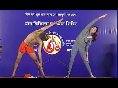 Baba Ramdev Funny Yoga Session With Shilpa Shetty 2016 Baba Ramdev Funny Yoga Session With Shilpa Shetty 2016