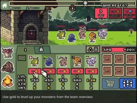 Idle monster frontier strategy game level2 and level5 complete