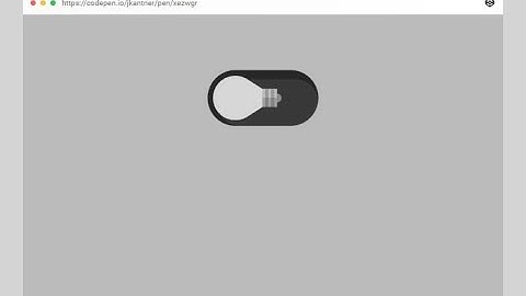 CSS Light Bulb Toggle Switch animation  how to make Light Bulb Toggle Switch animation with HTML CSS
