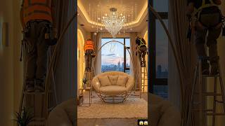 Luxury Golden Living Room Transformation ✨ Cozy Ambient Lighting &amp; Modern Interior #interiordesign