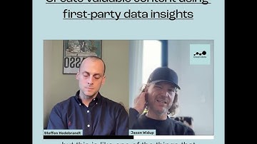 Create valuable content using first-party data insights
