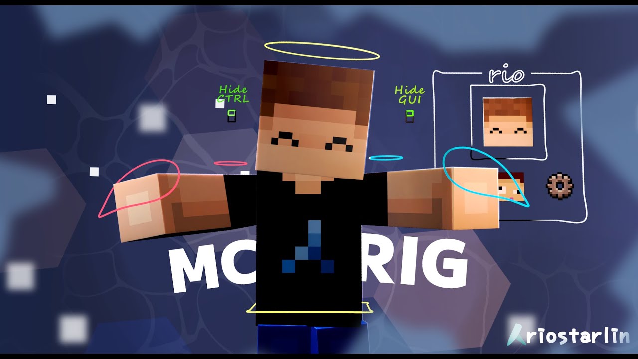 Simple Minecraft Maya Rigs Minecraft Animation Rig for Maya (FREE) | Simplified Classic Mojang ...