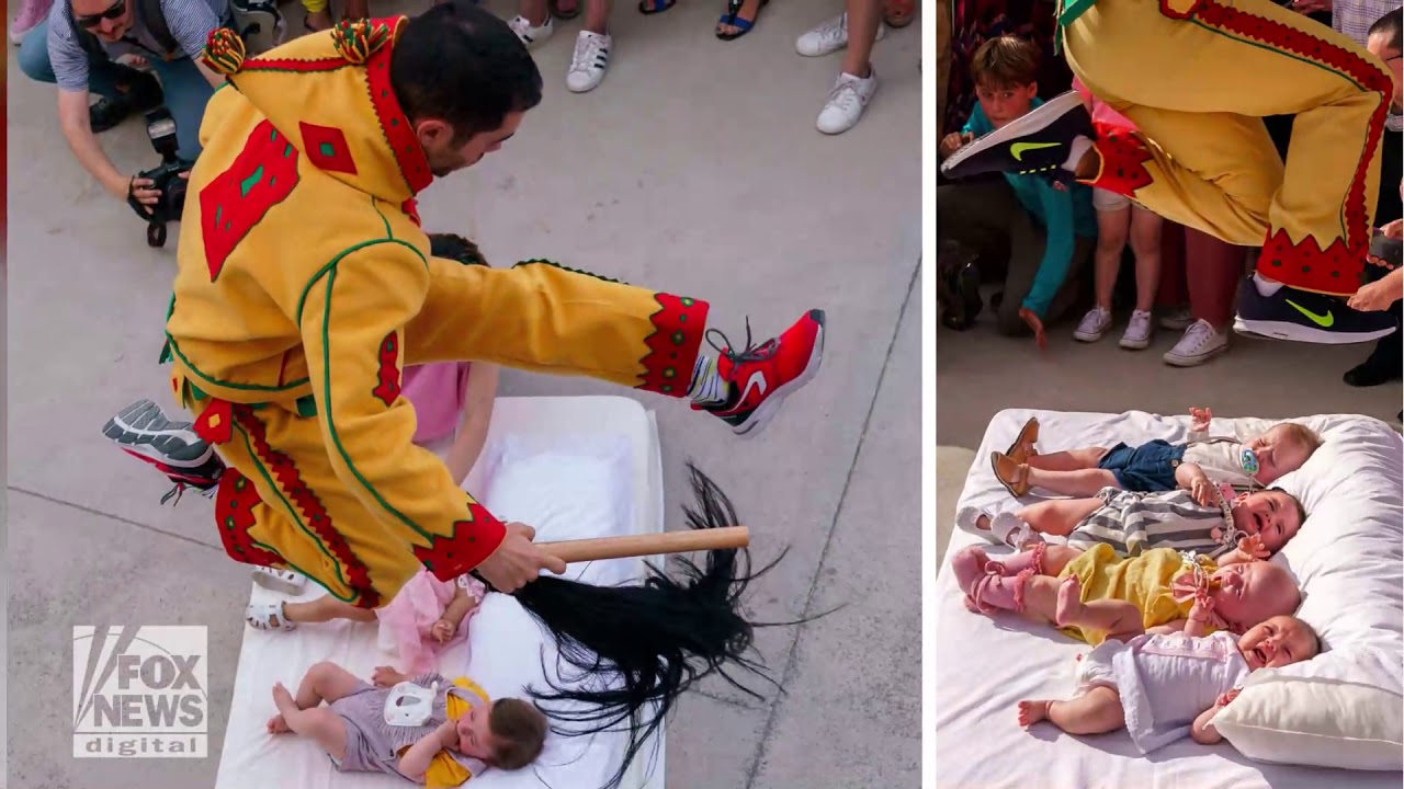 Story behind Spain's bizarre 'baby jumping' festival YouTube