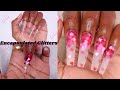 HOW TO ENCAPSULATE GLITTER WITH POLYGEL NAILS 💕| My First Valentine Nail Tutorial Beginner Friendly