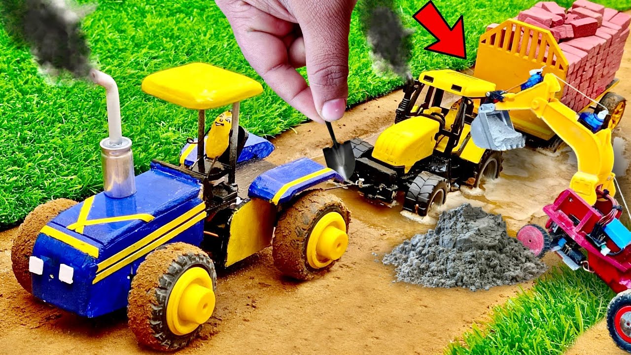 diy mini tractor making agriculture disc harrows plough machine | science Project |