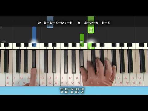 【ゆっくり】ハッピーオーラ-けやき坂46（かんたんピアノ）