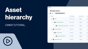 How to Create an Asset Hierarchy | CMMS Tutorial