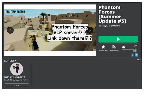 Phantom Forces Vip Server Youtube