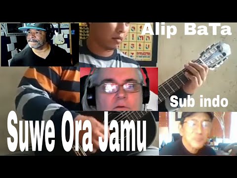 Alip BaTa Bait Pendek Begitu Bermakna " Suwe Ora Jamu " Fingerstyle Reaction ( Sub indo )