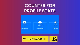 Create Counter For Profile Stats With Javascript screenshot 1