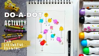 DOT markers idea | Simple drawing with kids | fun and colorful