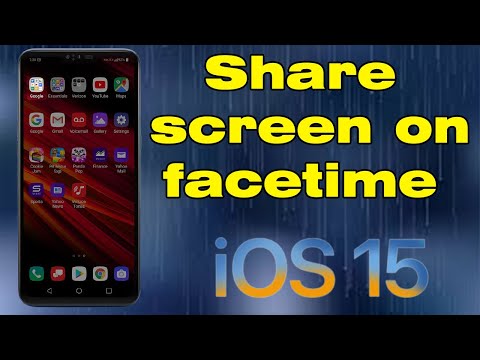 How to share screen on facetime iOS 15