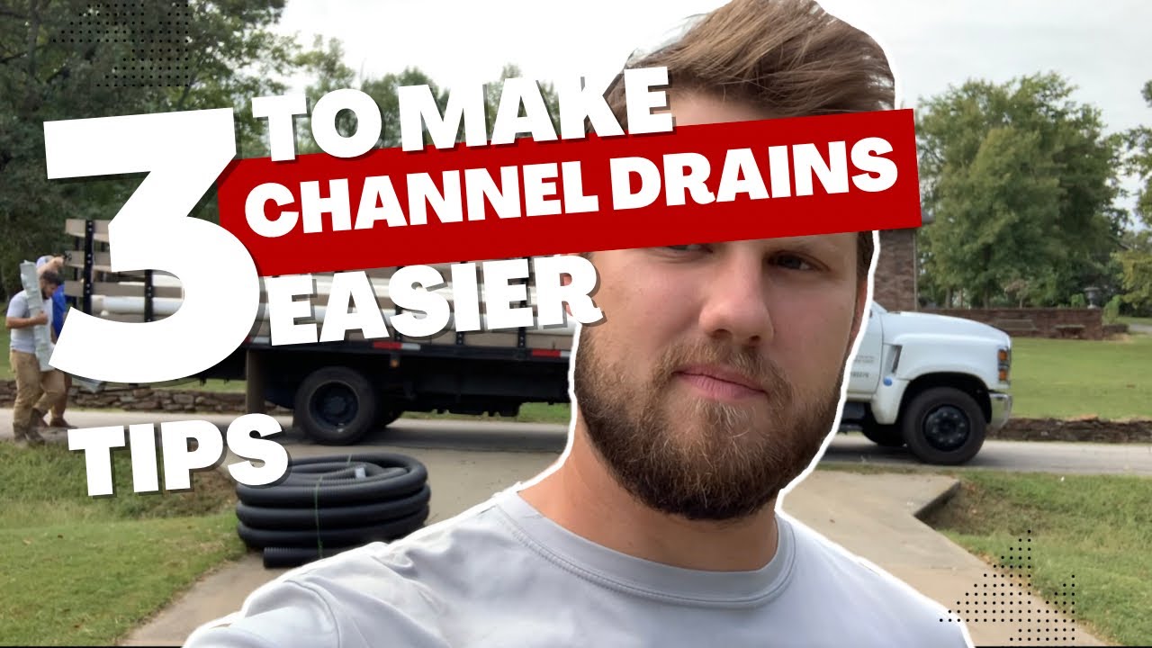 How to Install a Channel Drain in 1 Day! 3 tips to make it easier