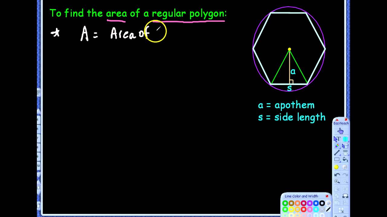 11.2 Areas of Regular Polygons Notes - YouTube
