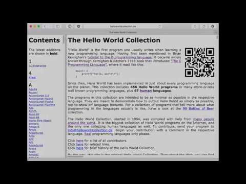 Building the Hello World Collection