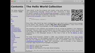 Building the Hello World Collection