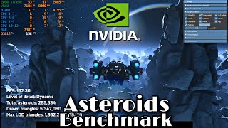 RTX 2080 Xtreme Mesh Shading Test: Nvidia Asteroids Benchmark
